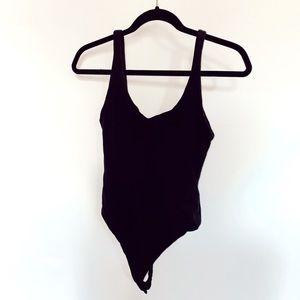 TOPSHOP BLACK THONG BODYSUIT